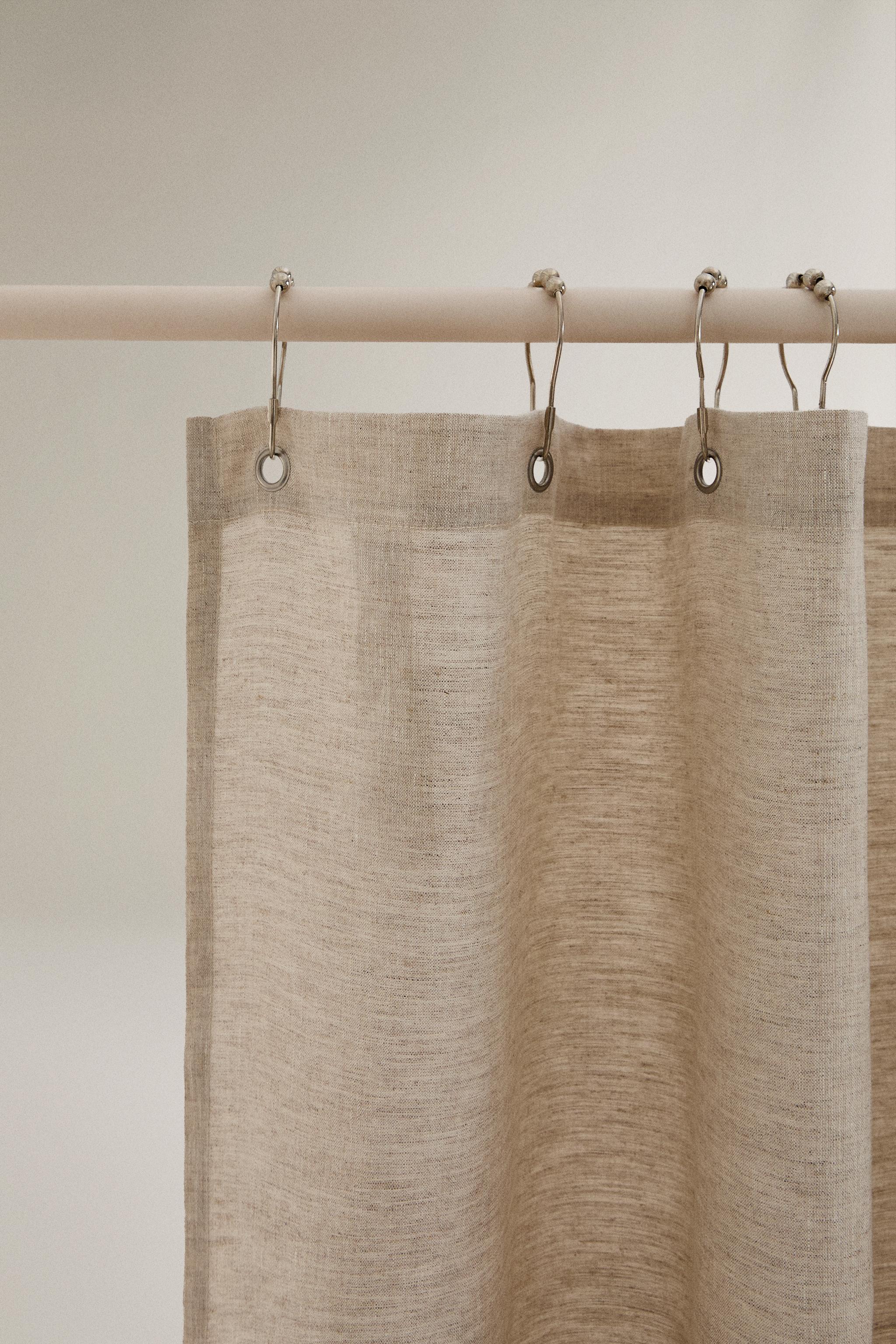 RIDEAU DE DOUCHE LIN TRANSLUCIDE